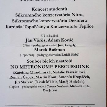 Festival bicích nástrojov - Brno